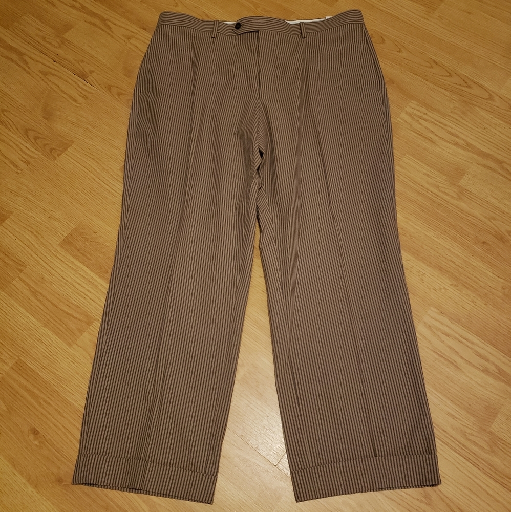NWT Paul Frederick Men's Seersucker Dress Pants
